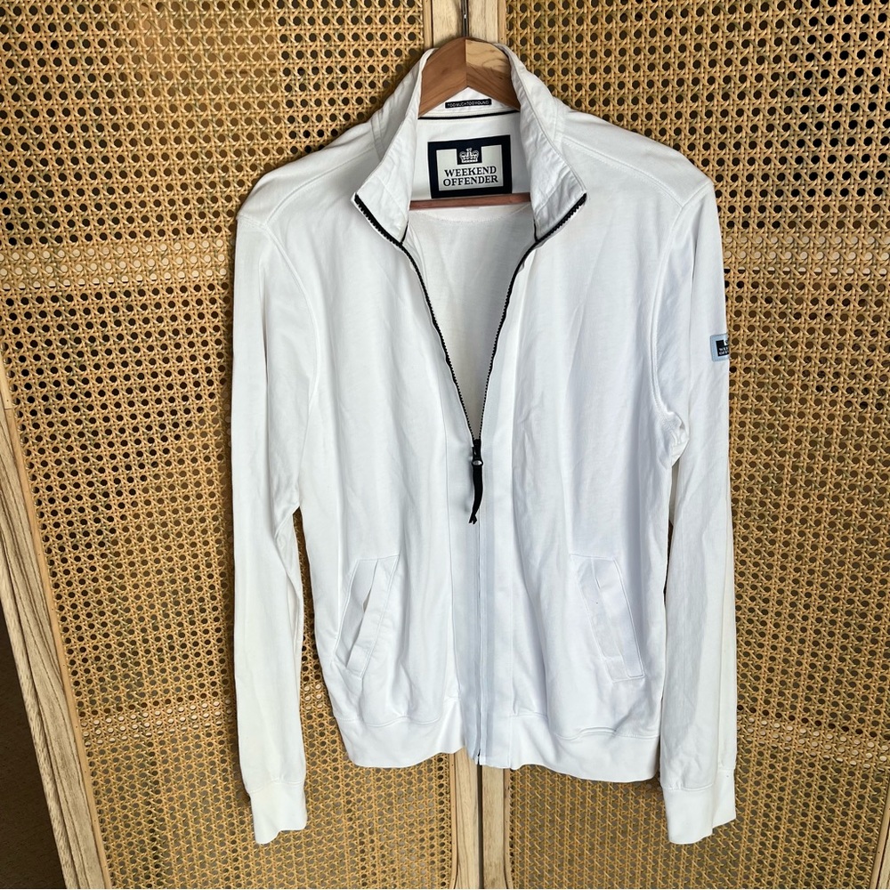 White Weekend Offender Zip-Up Jacket size M